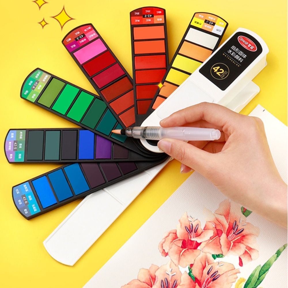 Portable Folding Watercolor Pa - Watercolor Paint Set Solid Pigment review and price