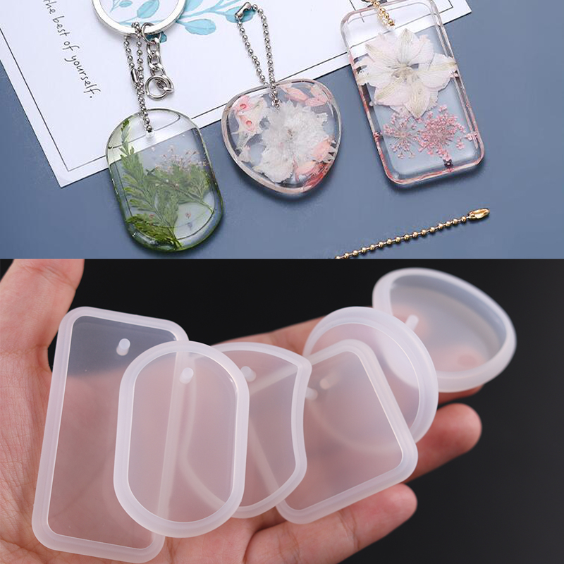 1PC DIY Keychain Pendant Silic - Silicone Epoxy Resin Molds Set review and price