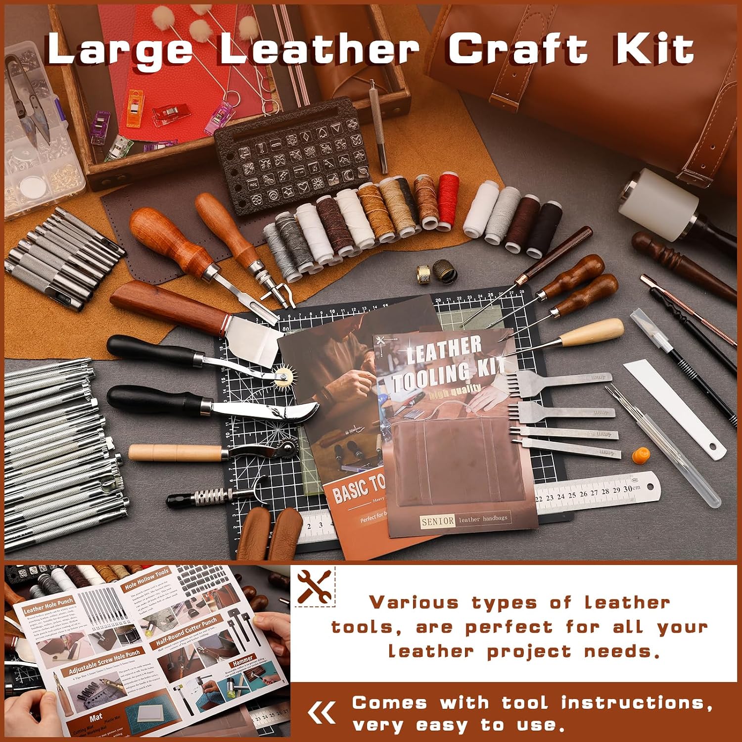Leather Tooling Kit Leather Cr - Craft Tools review and price