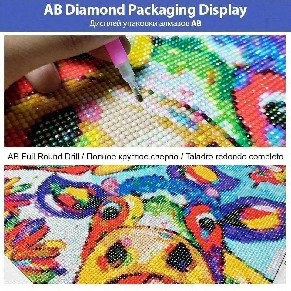 1 piece - 5D-DIY - Flocking cl - 5D Diamond Painting Kit Full Drill review and price