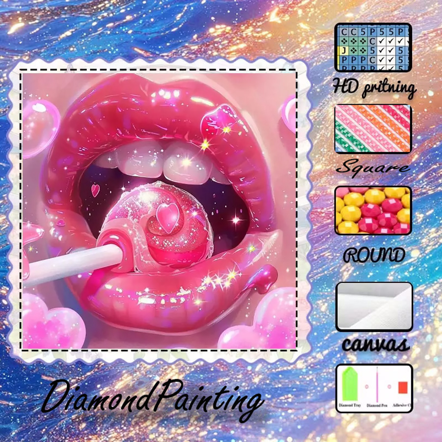 1 piece - 5D-DIY - Flocking cl - 5D Diamond Painting Kit Full Drill review and price