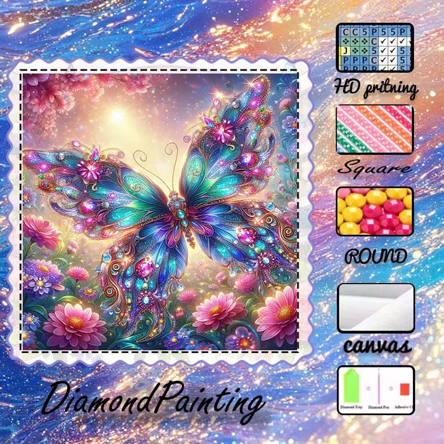 1 piece 5D DIY flocking cloth, - 5D Diamond Painting Kit Full Drill review and price