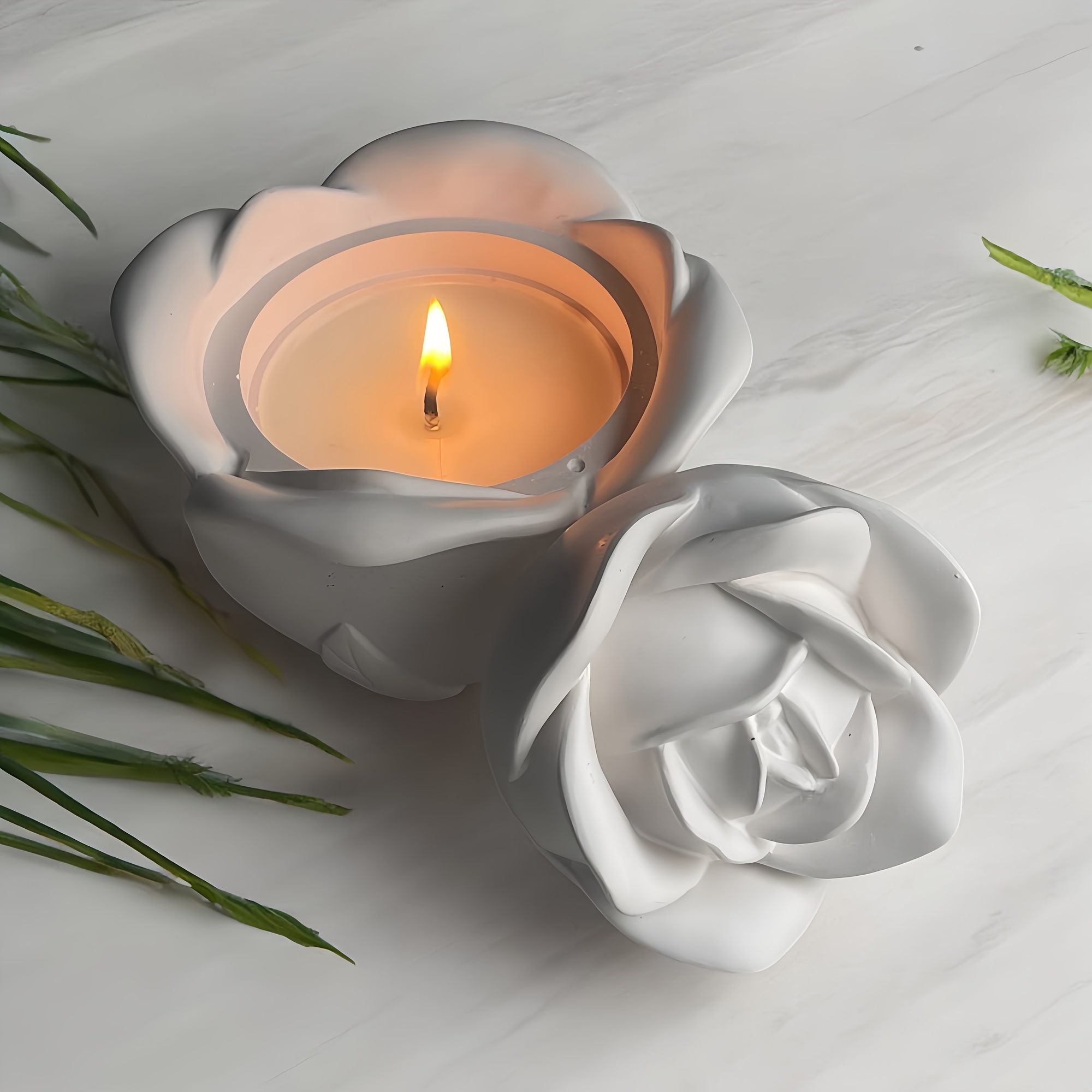 2-Piece Set Rose Shaped Silico - Silicone Epoxy Resin Molds Set review and price
