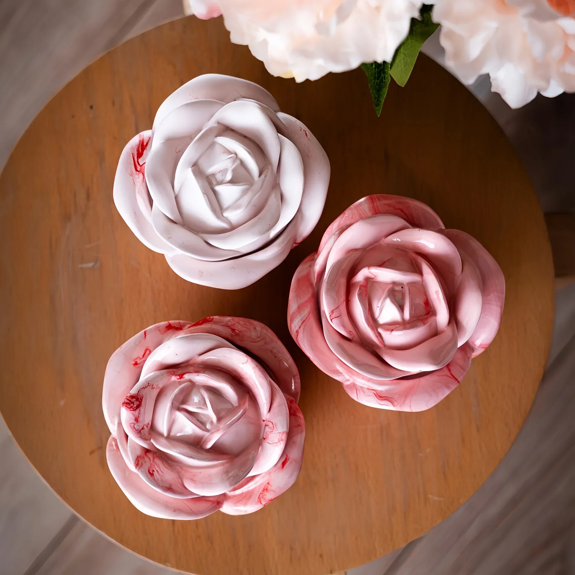 2-Piece Set Rose Shaped Silico - Silicone Epoxy Resin Molds Set review and price