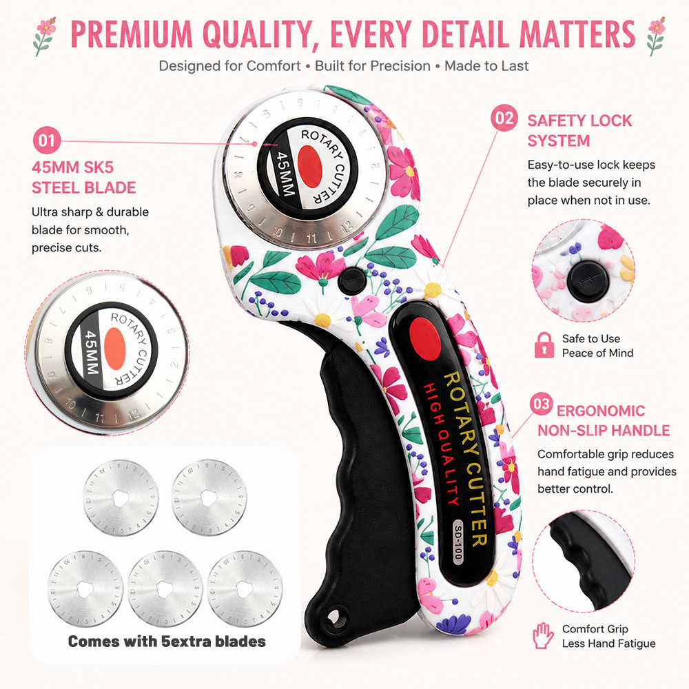 Rotary Cutter 45mm Card Paper  - Rotary Cutter For Fabric 45Mm review and price