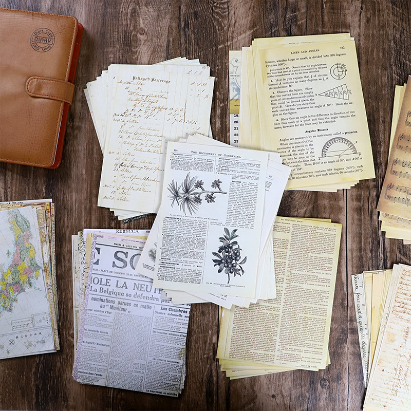 30 Pcs Old Map Flower Letters  - Vintage Junk Journal Scrapbooking Paper review and price