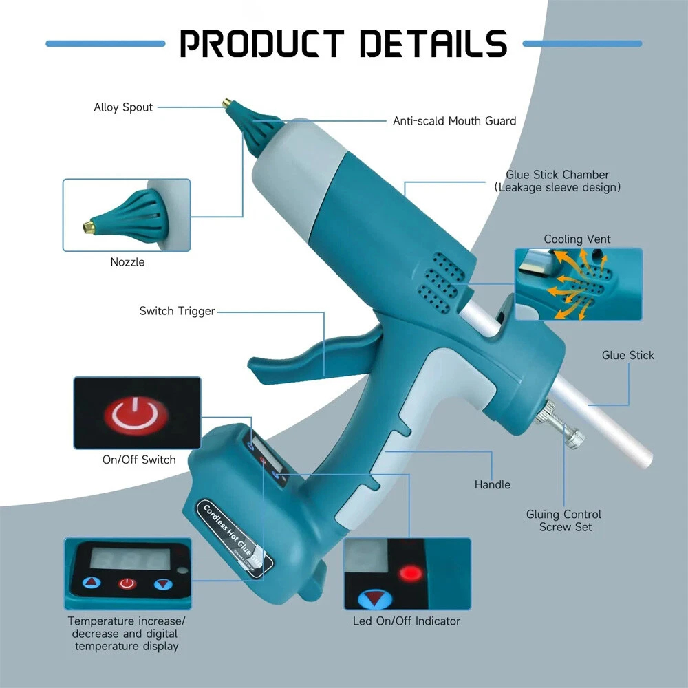 Newest Cordless Hot Melt Glue  - Hot Melt Glue Gun Cordless review and price