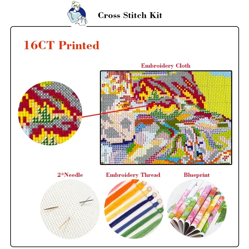 Joy Sunday Cross Stitch Kit Ap - Cotton Embroidery Thread Skeins review and price