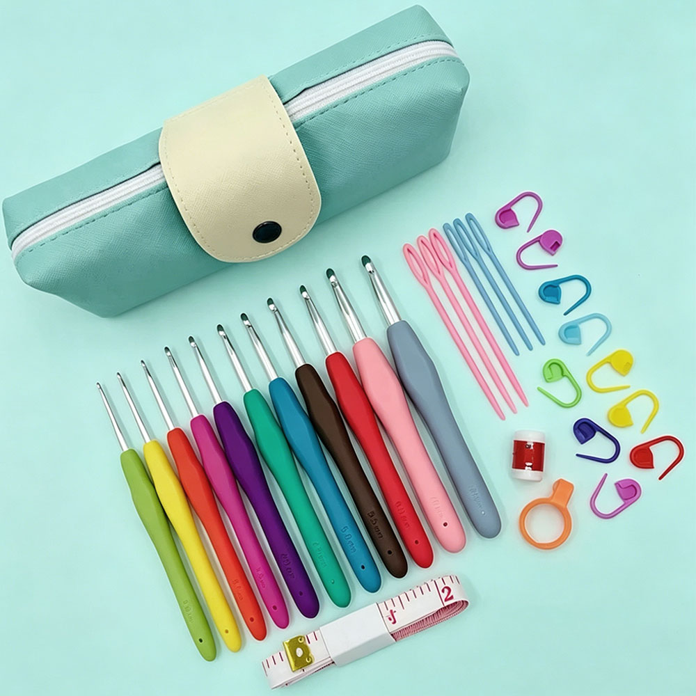 37pcs Crochet Hooks Kits with  - Sewing review and price