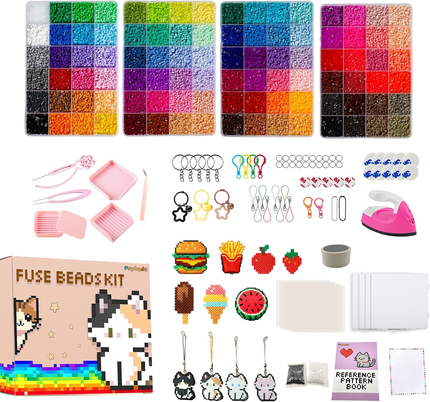 Fuse Beads Kit-Easy DIY-96 Col - Beading review and price